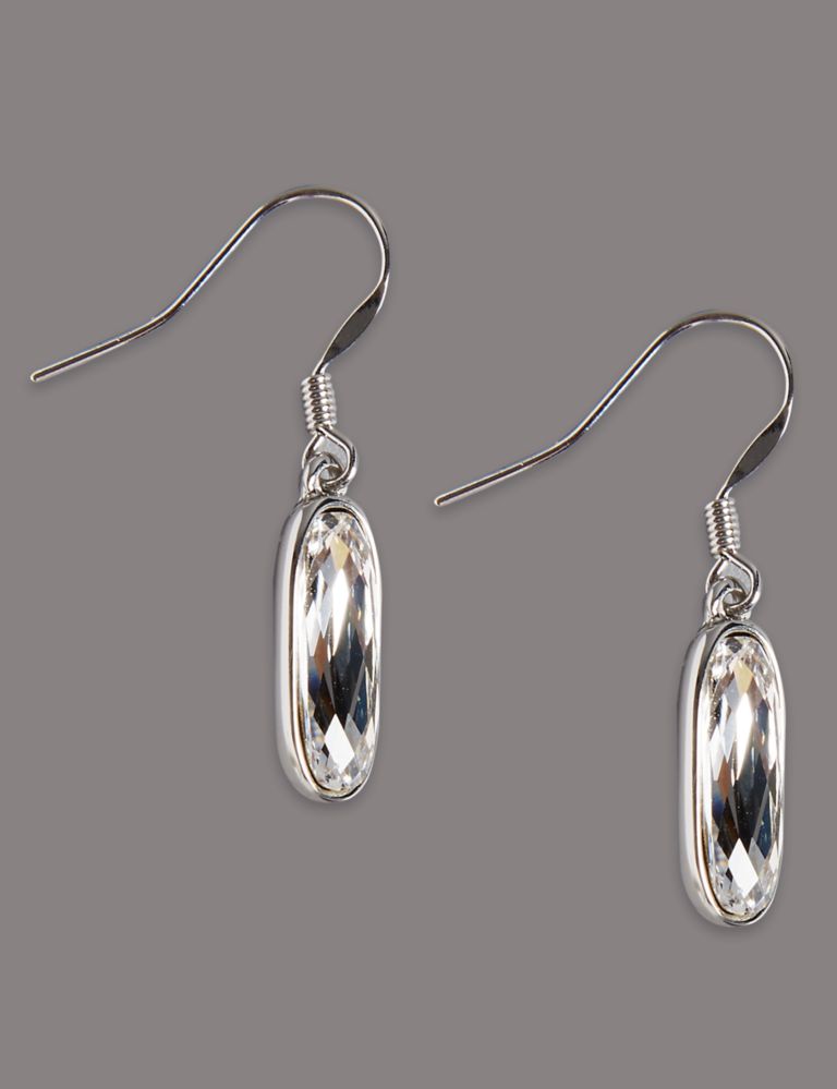 Clean Drop Earrings MADE WITH SWAROVSKI® ELEMENTS 2 of 3