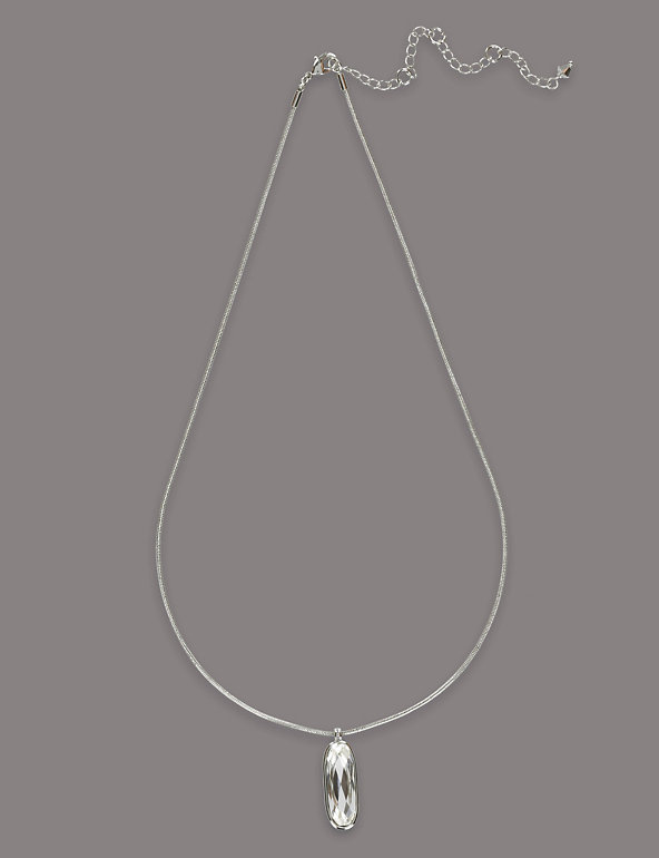 Clean Drop Necklace MADE WITH SWAROVSKI® ELEMENTS Image 1 of 2