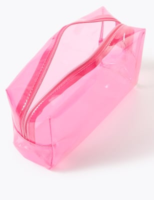 clear pink tote