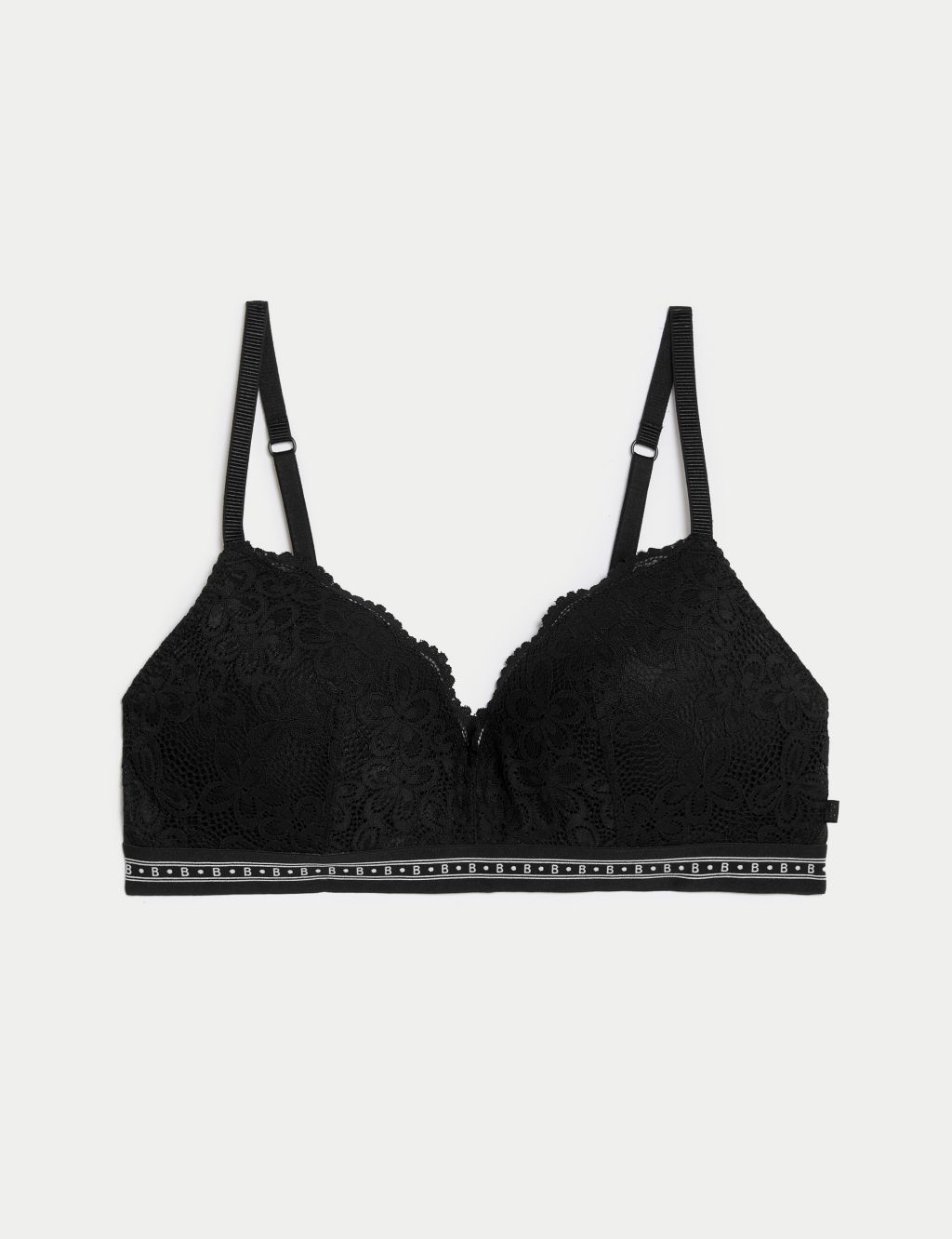 Ready Or Not Lace Push Up Bra - Black