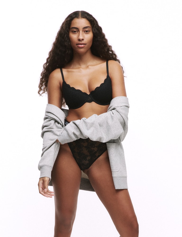 Cleo Lace Wired Demi Cup Bra A E B by Boutique M S