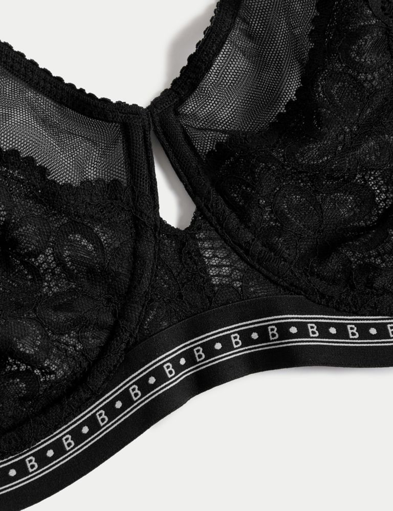 Buy Victoria's Secret Black Strapless Lace Balcony Minimiser Bra from the  Next UK online shop