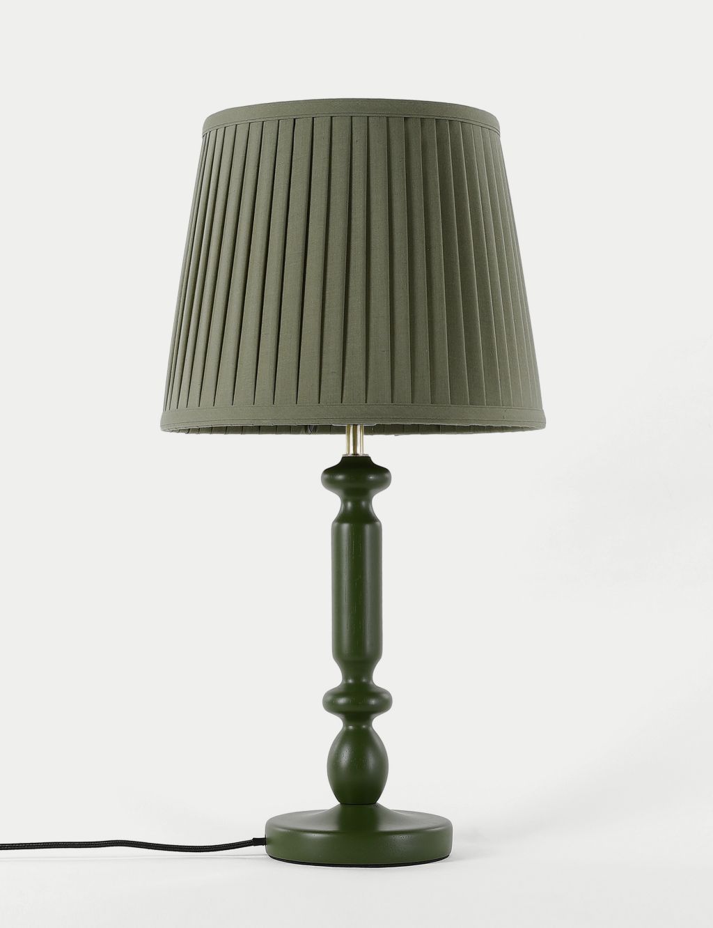 Cleo Wooden Bobbin Table Lamp 2 of 9