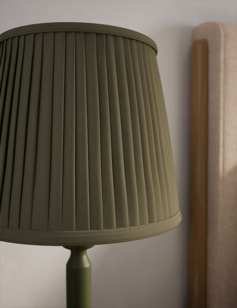 Cleo Wooden Bobbin Table Lamp 5 of 9