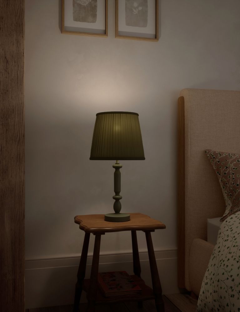 Cleo Wooden Bobbin Table Lamp 3 of 9