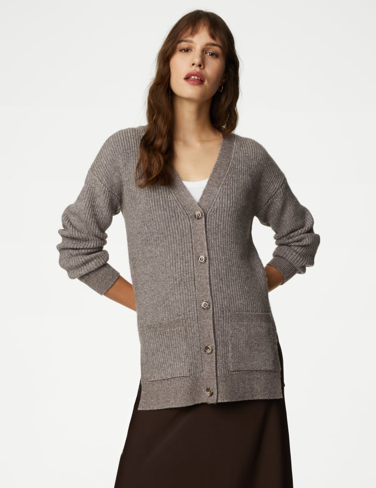 V neck boyfriend cardigan cheap
