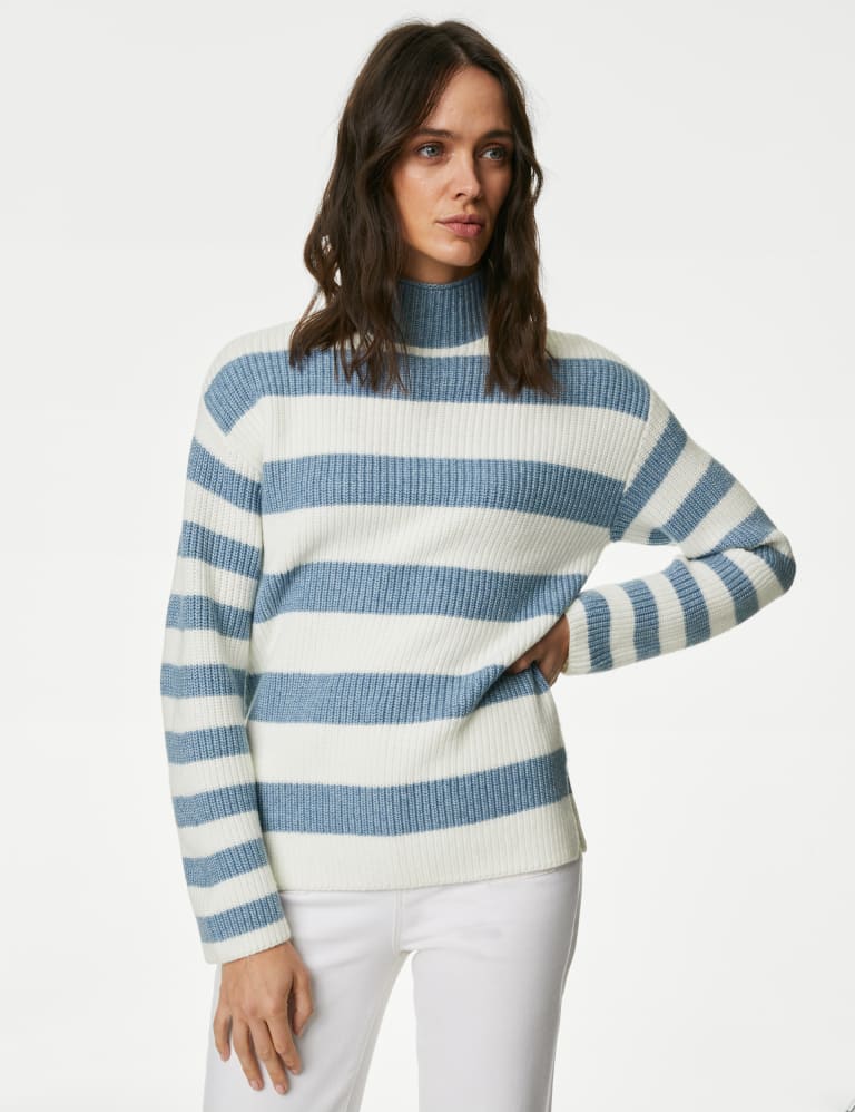 Ladies polo neck sale jumpers m&s