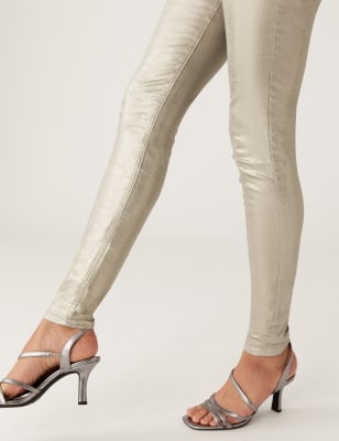 Womens coated store jeggings