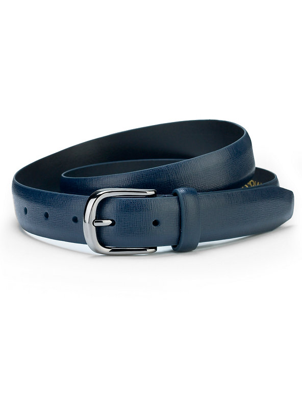 Coated Leather Square Buckle Belt Image 1 of 1