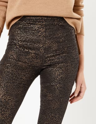 m&s leopard trainers