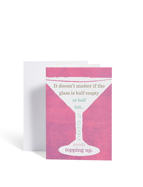 Cocktail Humour Card Image 1 of 1