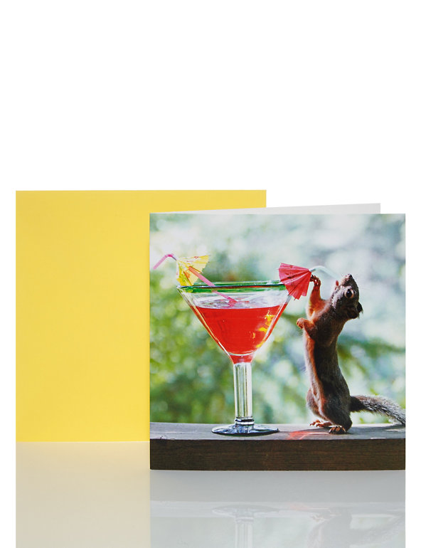 Cocktail Photograph Blank Card Image 1 of 1