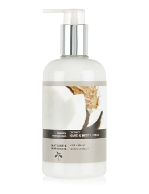 Coconut Hand & Body Lotion 300ml Nature's Ingredients M&S
