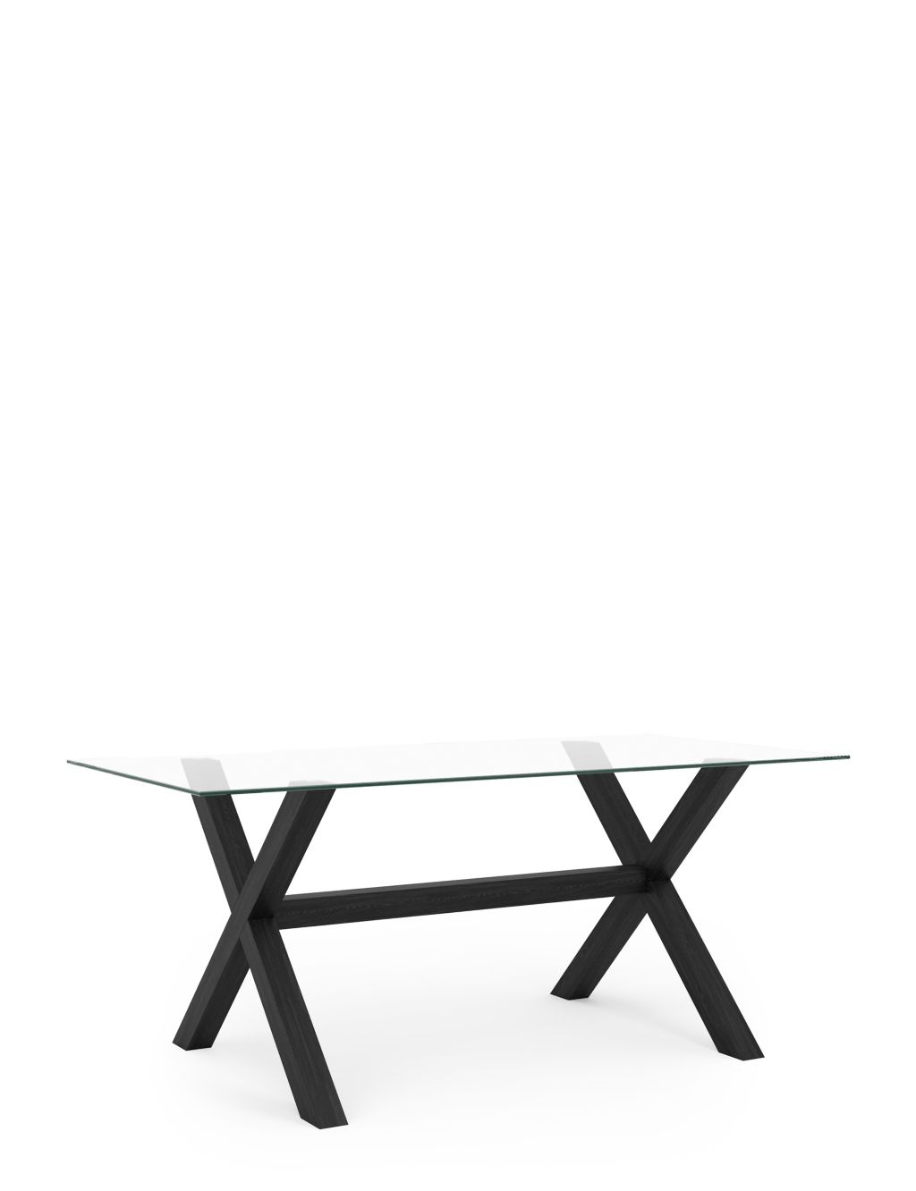 Colby 6 Seater Glass Dining Table 2 of 8