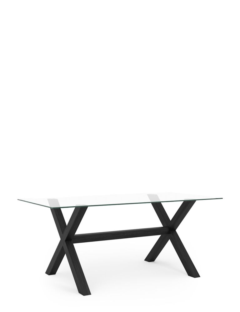 Colby 6 Seater Glass Dining Table 3 of 8