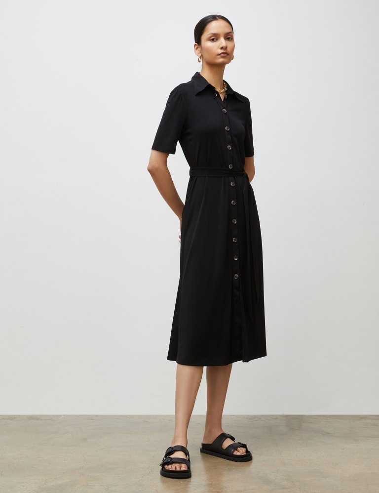 Casual belted dress on sale