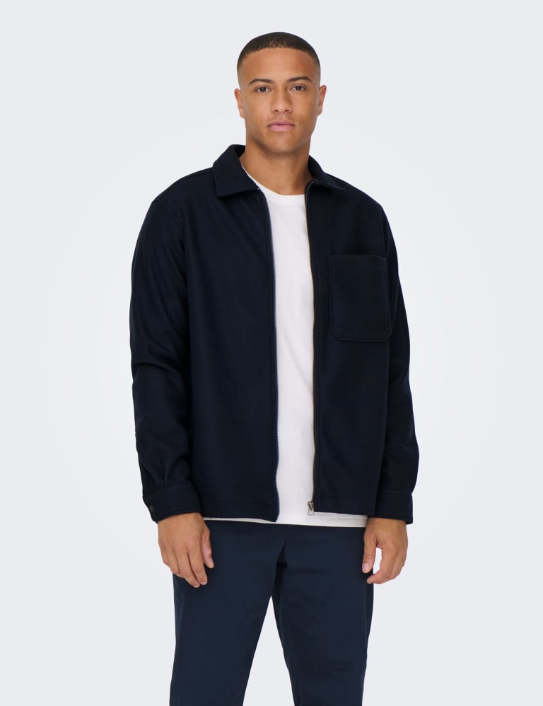 Collared harrington jacket deals