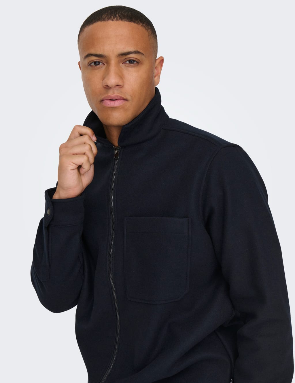 Collared bomber store jacket mens