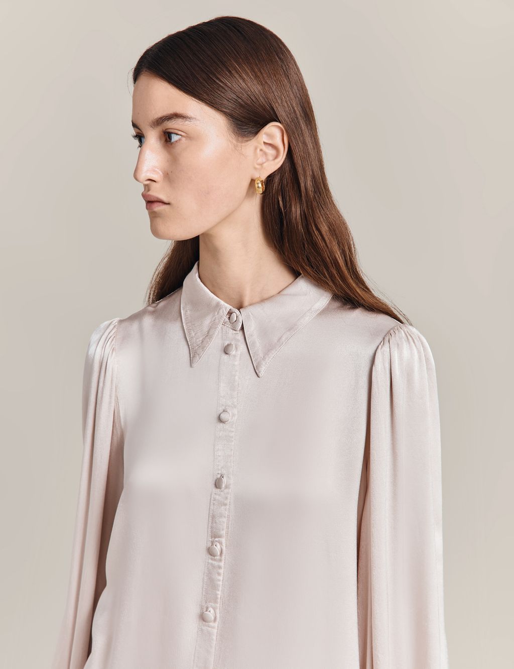 Collared Button Through Blouse | Ghost | M&S