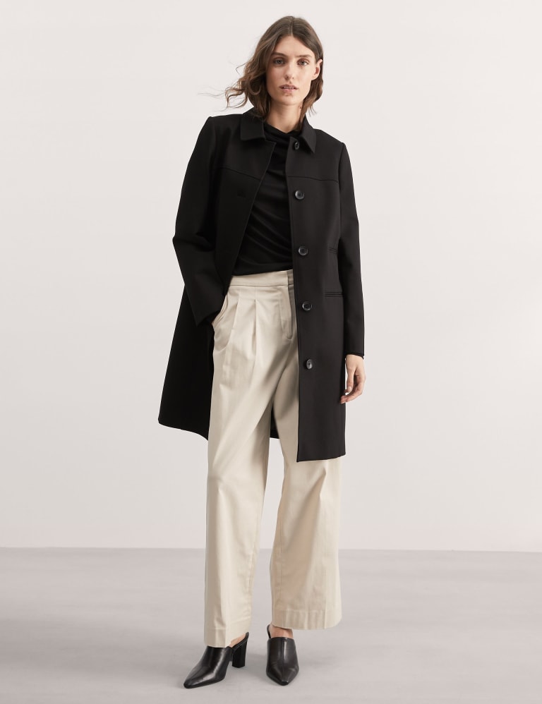 M&s black coat hotsell