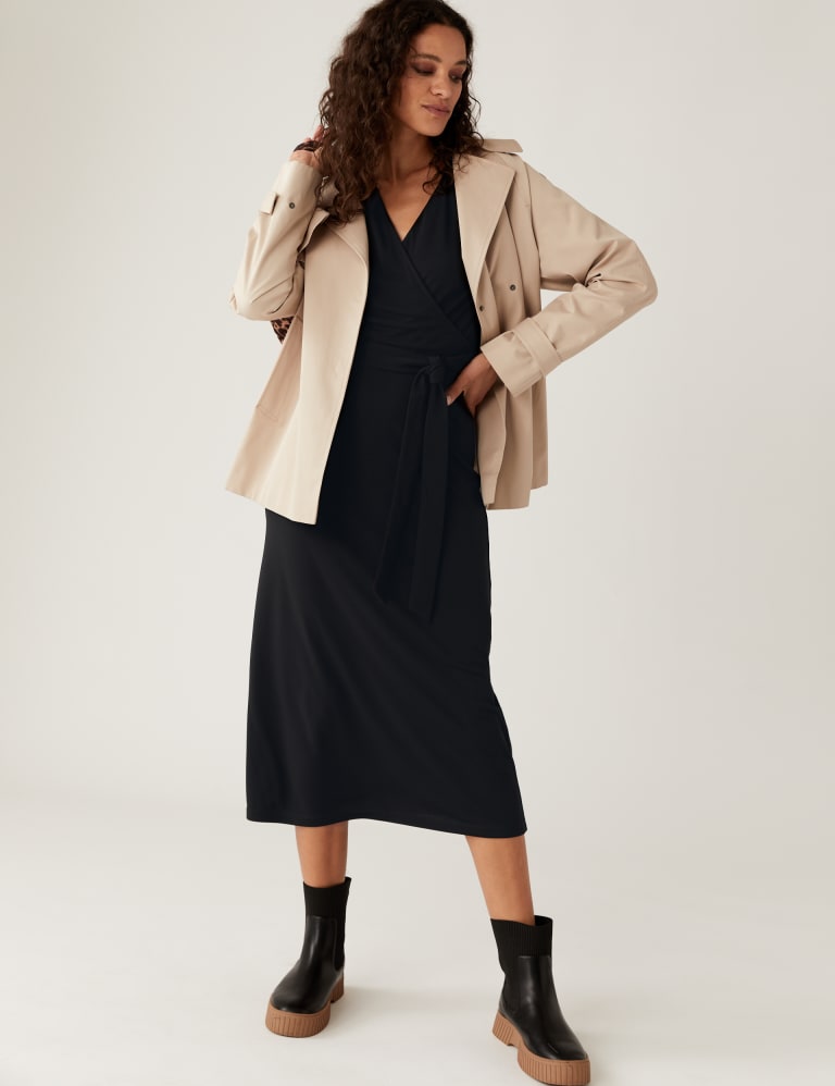 Collared Midi Wrap Dress M S Collection M S
