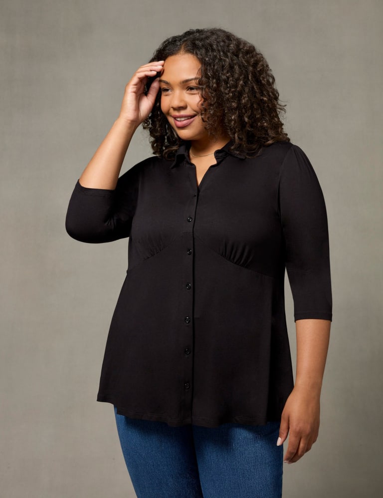 Relaxed button down shirt sales