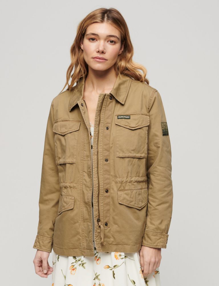Collared Relaxed Utility Jacket 1 of 6