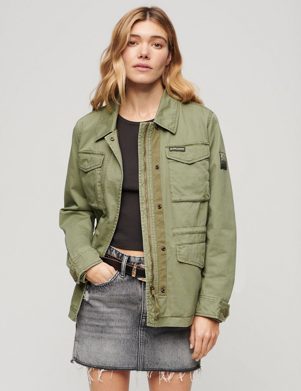 Collared Relaxed Utility Jacket 3 of 6