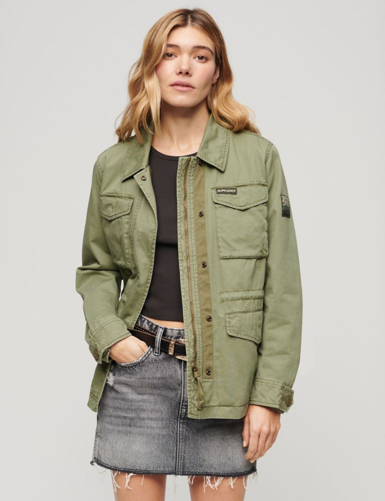 Collared Relaxed Utility Jacket 1 of 6