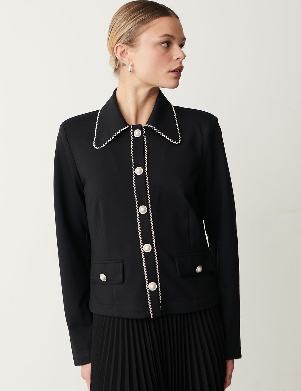 Collared Short Jacket 1 of 5