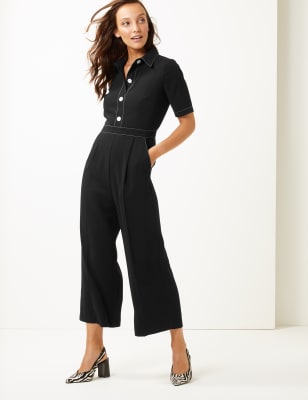 marks and spencer navy jumpsuit