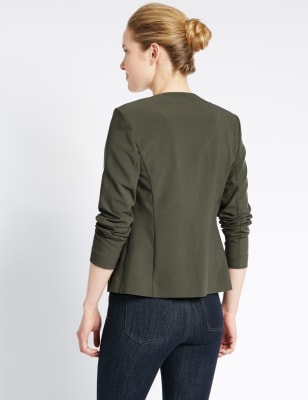 Collarless Edge to Edge Jacket M S Collection M S