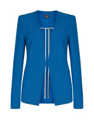 Collarless Jacket | M&S Collection | M&S