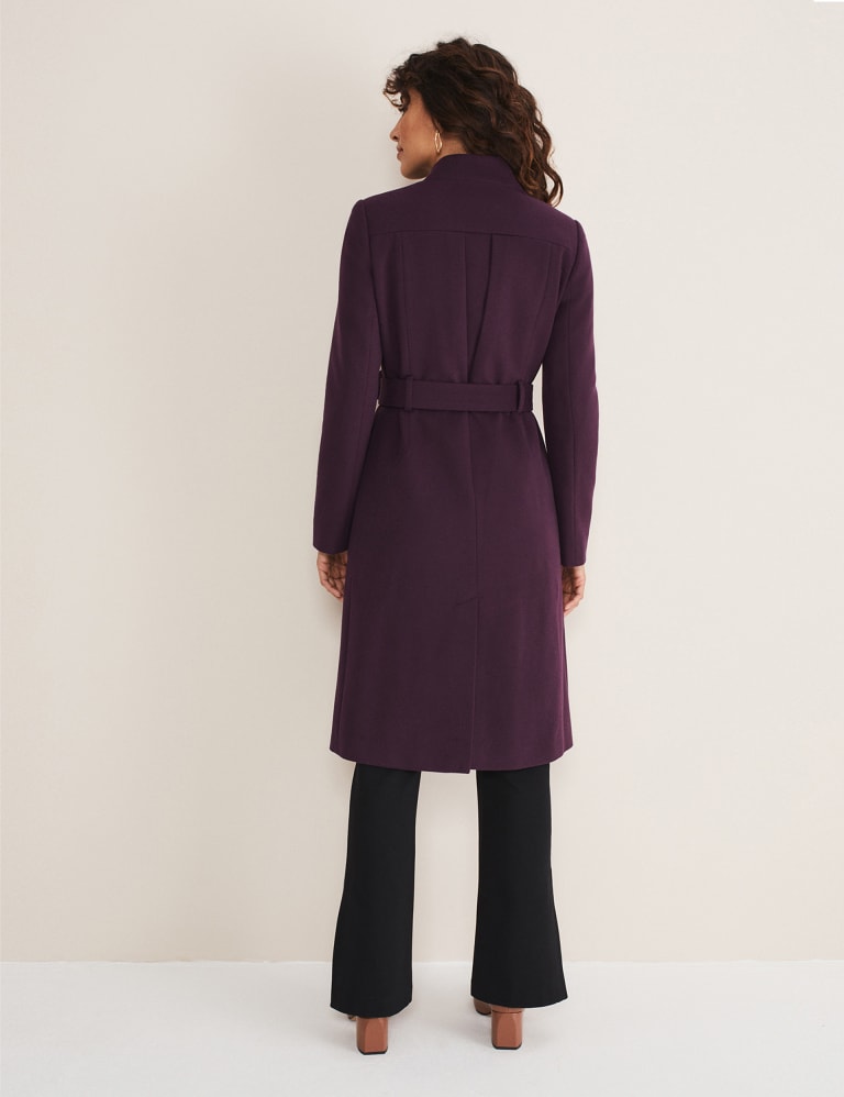 Collarless longline coat 2025