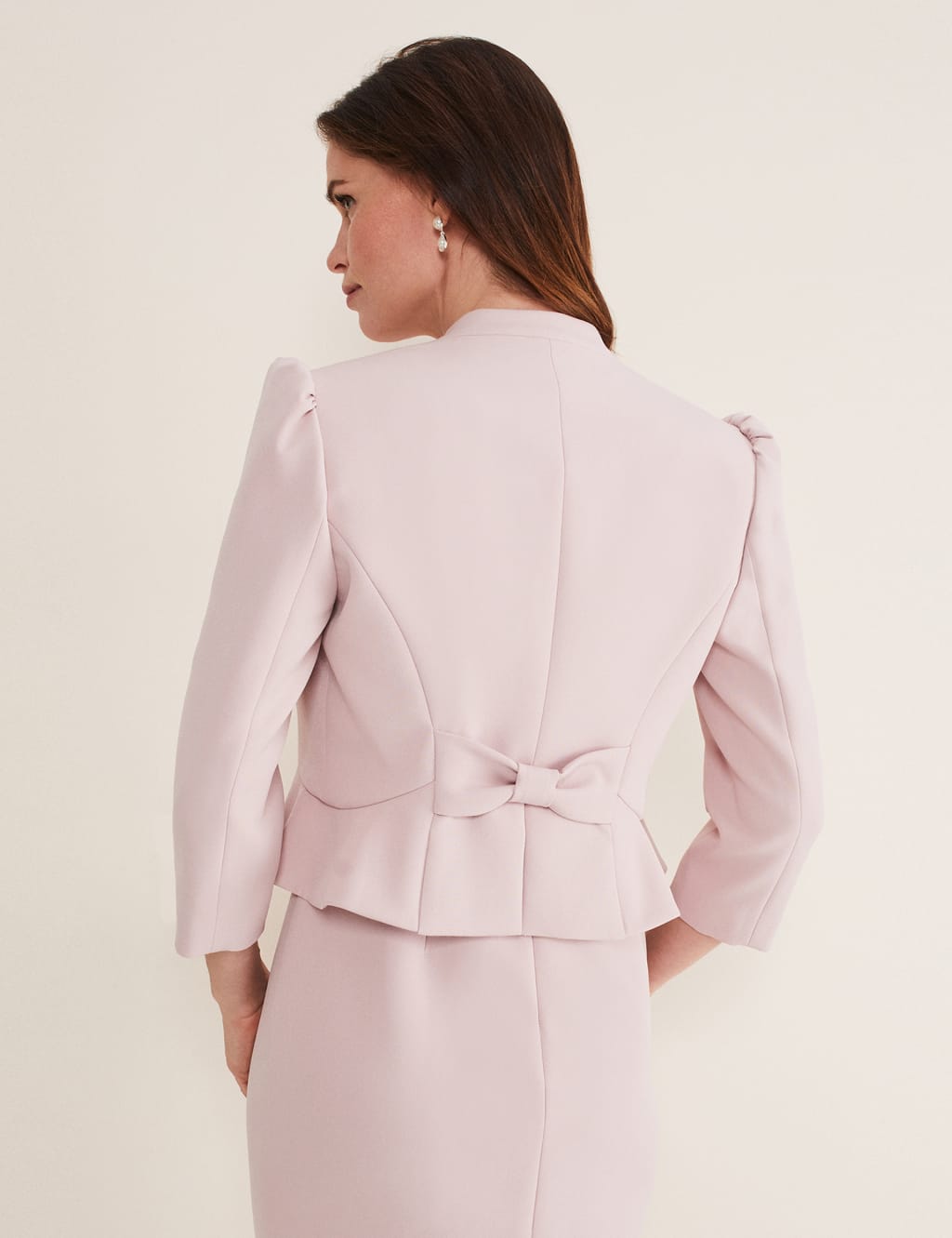 Collarless Short Jacket 1 of 4
