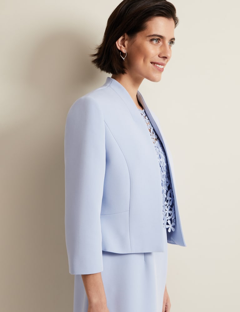 Light blue short jacket clearance
