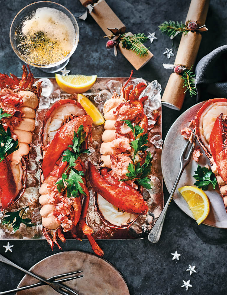 Collection 4 Dressed Lobster Halves (Serves 4) M&S