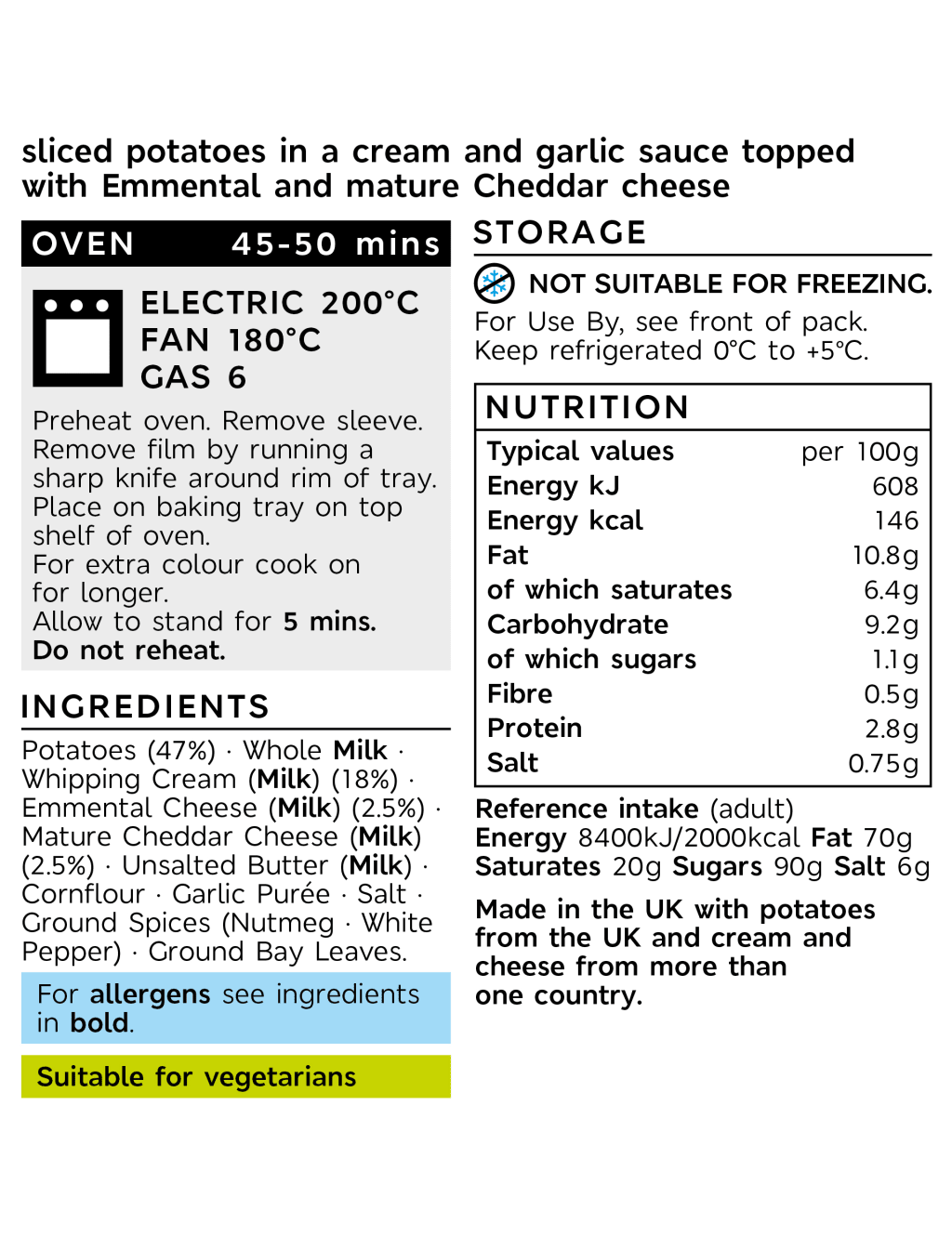 Collection Potato Dauphinoise (Serves 4) M&S