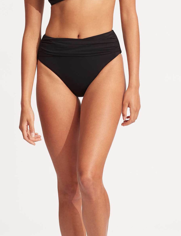 Collective High Waisted High Leg Bikini Bottoms 1 of 7