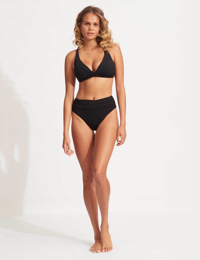 High waisted high cut leg bikini bottoms deals