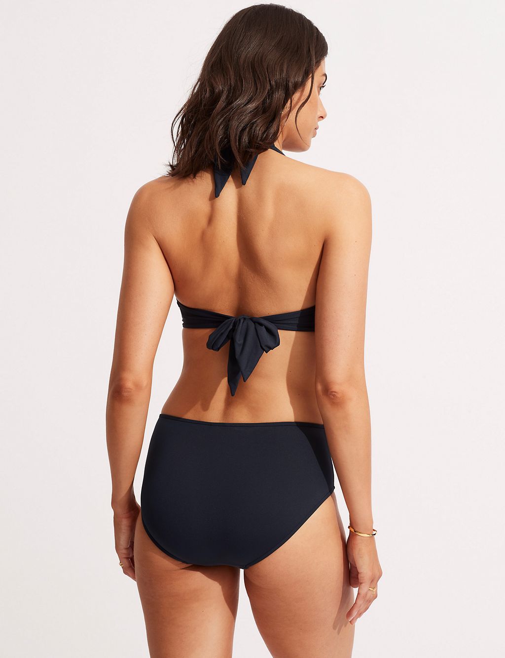 Collective Padded Twist Front Plunge Halterneck Bikini Top 1 of 4
