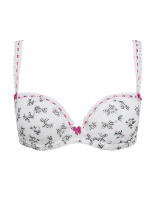 Collette by Collette Dinnigan Bow Print Padded Balcony A DD Bra