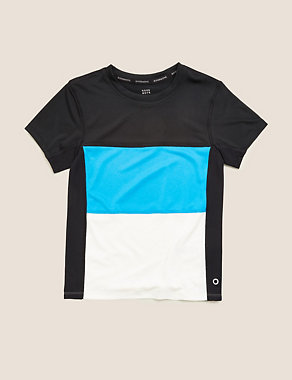 Colour Block Active T-Shirt (6-14 Yrs) Image 2 of 7