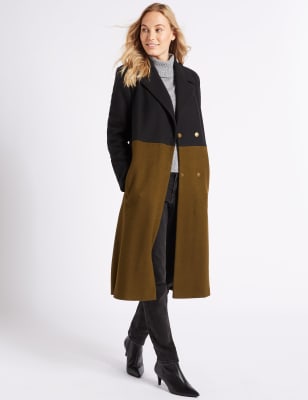 Colour block clearance coatigan