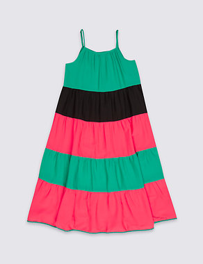 Colour Block Dress (3-14 Years) Image 2 of 3