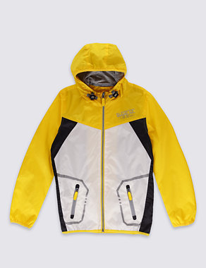 Colour Block Hooded Jacket with Stormwear™ (5-14 Years) Image 2 of 3