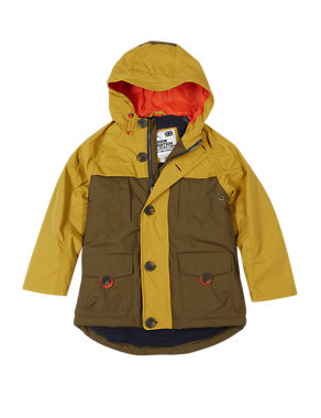 Colour Block Hooded Parka (1-7 Years) Image 2 of 3