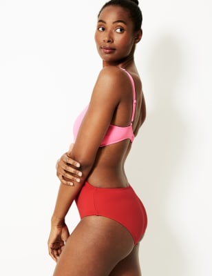 dkny color block swimsuit