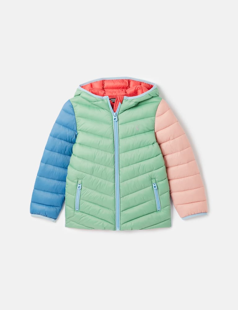 Colour Block Padded Coat (2-12 Yrs) 1 of 5