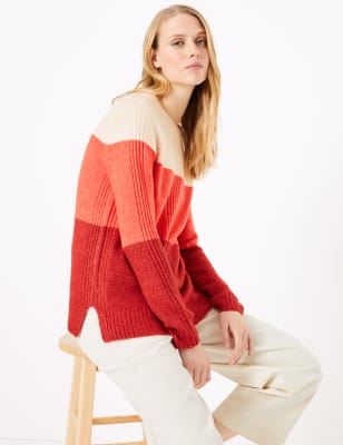 Marks and spencer on sale colour block jumper